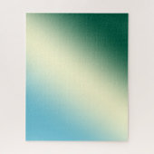 Groen en blauw verloop, moeilijk opwindend legpuzzel (Verticaal)