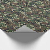 Groen en bruin Camouflage Cadeaupapier (Hoek)