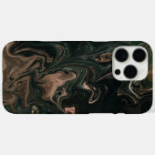 Groen en bruin marmer - papier marmering stijl Case-Mate iPhone case (Achterkant (horizontaal))