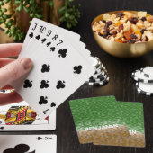 Groen en bruin pixelontwerp met aangepaste naam pokerkaarten (Insitu)