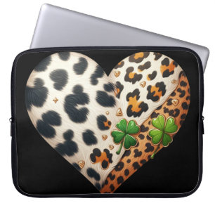 GROEN EN BRUIN WESTERNE STIJL IERS HART LAPTOP SLEEVE