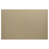 Groen en Coper Oranje Scroll Grid Pattern Stof (Yard (91,4 cm))