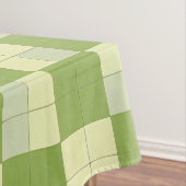 Groen en Crème Geruit Tegel Patroon Tafelkleed (Voorbeeld)