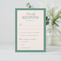 Groen en Crème Klassieke Elegante Bruiloft