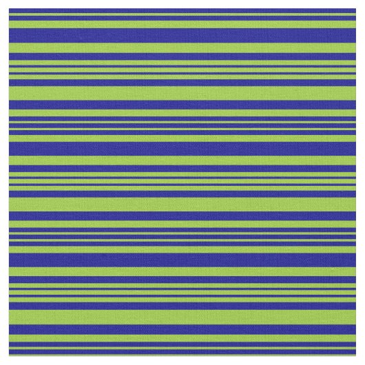 Groen en donkerblauw kleurlijnpatroon stof (Close Up)
