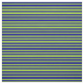 Groen en donkerblauw kleurlijnpatroon stof (Swatch)