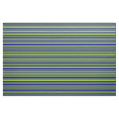 Groen en donkerblauw kleurlijnpatroon stof (Fat Quarter)