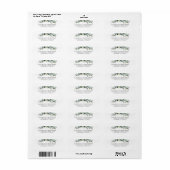Groen en Eucalyptus Foliage Elegante bruiloft Etiket (Full Sheet)
