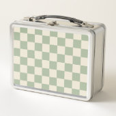 Groen en Gebroken Wit Checkerboard (Voorkant)