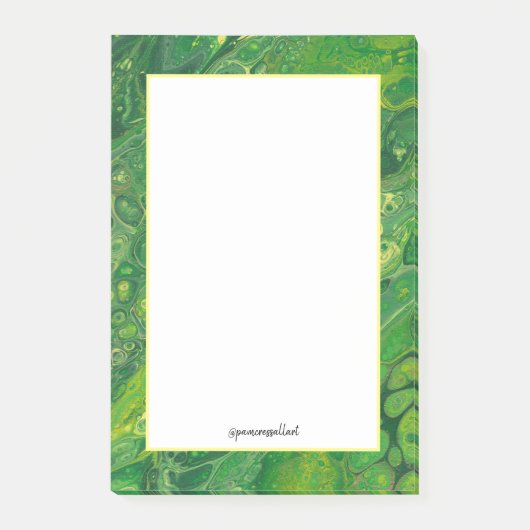 Groen en Geel | Aangepaste 4x6 Post-it® Note (Voorkant)