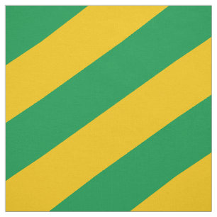 Groen en geel gestreepte patroon stof