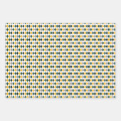 Groen en Geel Goud Gemengde Patronen Inpakpapier Vel (Voorkant 2)