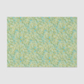 Groen en geel koraalrif tissuepapier (Voorkant)