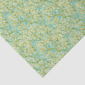 Groen en geel koraalrif tissuepapier (Detail)