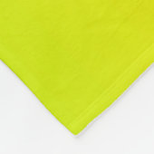 Groen en geel neonlooppapier fleece deken (Hoek)