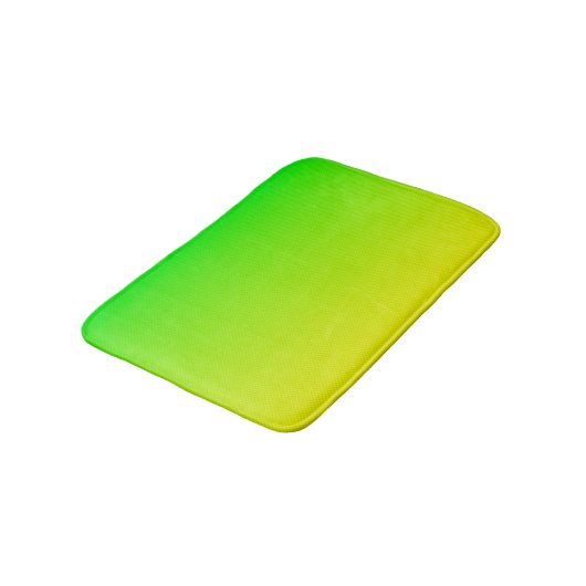 Groen en geel neonverloop badmat (Gekanteld)