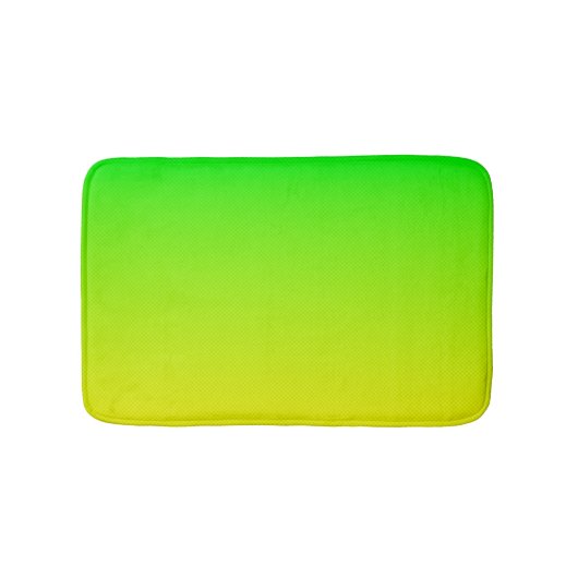 Groen en geel neonverloop badmat (Voorkant)