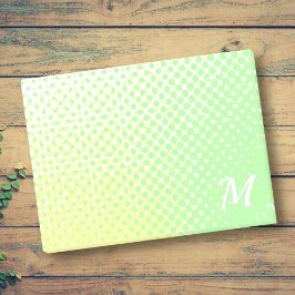 Groen en geel pastel met twee tonen gradiënt monog post-it® notes