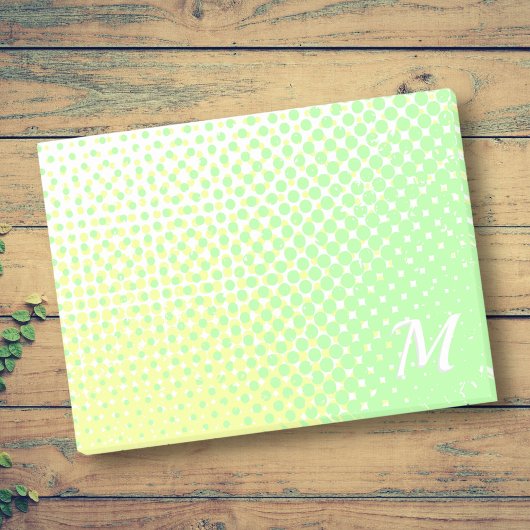 Groen en geel pastel met twee tonen gradiënt monog post-it® notes