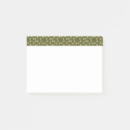 Groen en Geel Retro Patroon Post-it® notes