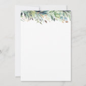 Groen en Goud 15e Verjaardag Uitnodiging (Achterkant)