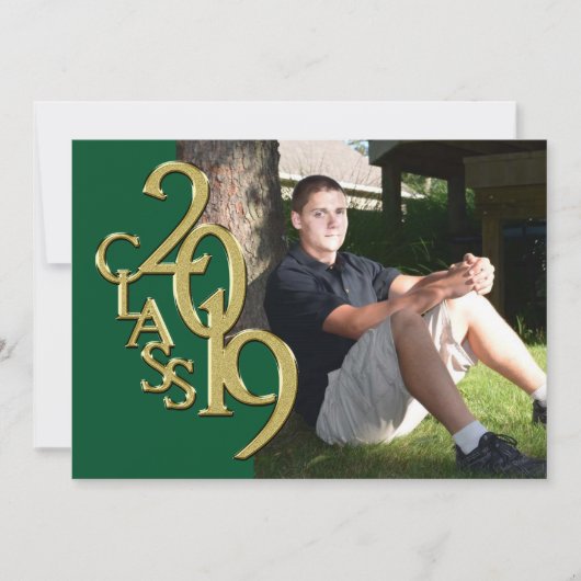 Groen en Goud 2019 Afstuderen Kaart (Voorkant)