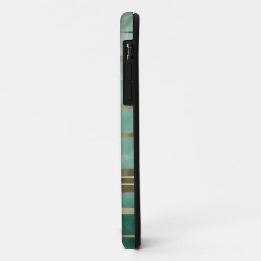 Groen en Goud Abstract #3 Case-Mate iPhone Case (Achterkant/links)