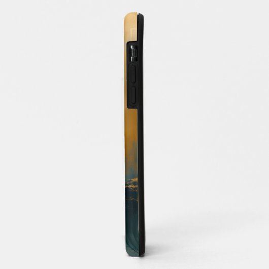 Groen en Goud Abstract #5 Case-Mate iPhone Case (Achterkant/links)