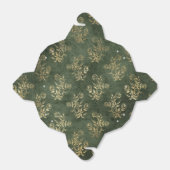 Groen en Goud Bloemen Bedankdoosjes (Uitgevouwen)