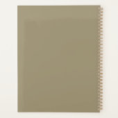 Groen en Goud Damast Planner (Achterkant)
