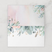 Groen en Goud Elegant Tuin Bruiloft (Buitenkant ongevouwen)