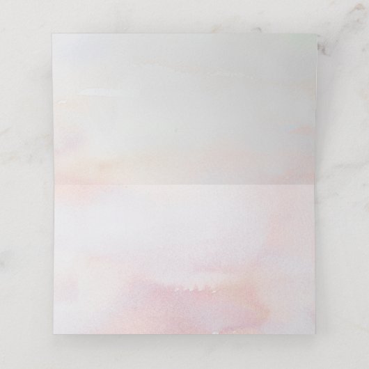 Groen en Goud Elegant Tuin Bruiloft (Binnenkant ongevouwen)