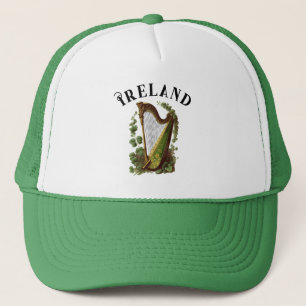 Groen en Goud Irish Harp Custom Trucker Pet
