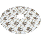  groen en goud Kerst Rendier koets Kerstboom Rok (Gekanteld)