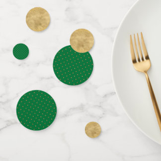 Groen en Goud Kerstfeest Confetti