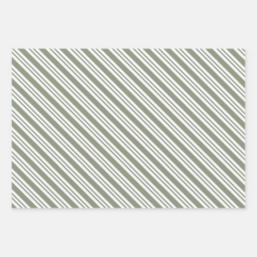 Groen en Goud Kerstfeest Inpakpapier Vel (Voorkant 2)