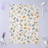 Groen en Goud Kerstfeest Tissuepapier (Craft)