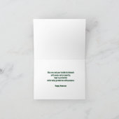 Groen en Goud "Zeven Principes" Kwanzaa Kaart (Binnen)