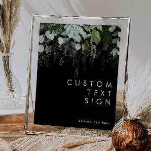 Groen en Goud   Zwarte Kaarten en Geschenken op Ma Poster