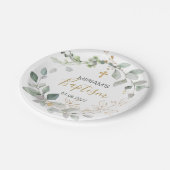 Groen en goudbladerpapier Bord (Gekanteld)