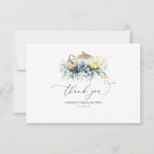 Groen en gouden pompoenen bruidsdouche bedankt (Voorkant)