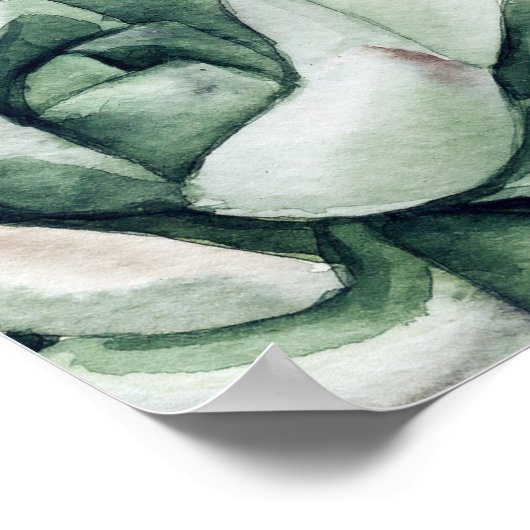 Groen en gouden proefdiner welkom bord poster (Hoek)