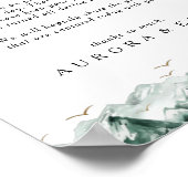 Groen en goudgebergte zonder stopcontact poster (Hoek)