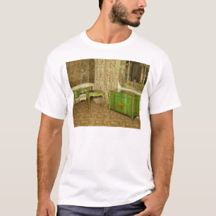Groen en goudlakmeubelen in de staat t-shirt