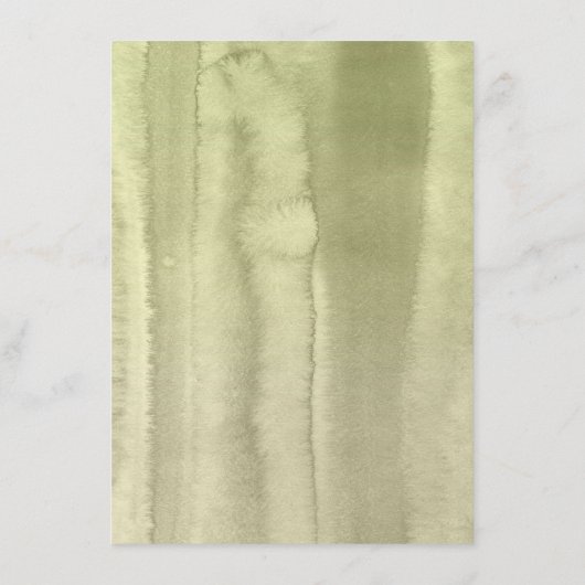 Groen en Hydrangea Bruiloft Informatie Gast Informatiekaartje (Achterkant)