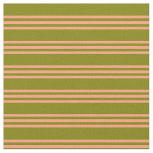 Groen en Licht Zalmlijnen/Stripes Patroon Stof