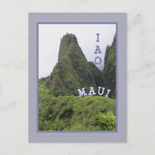 GROEN EN LUSH MAUI'S IAO VALLEY BRIEFKAART