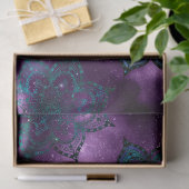 Groen en Paars Mandalas over de ontkoppeling van h Tissuepapier (Geschenk)