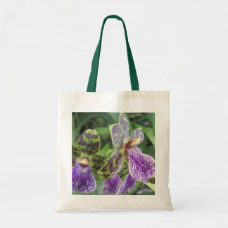 Groen en Paars orchidee Tas