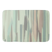 groen en perzik Abstracte Strepen Badmat (Voorkant)